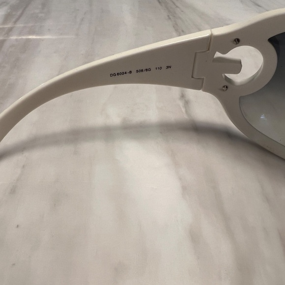 Dolce & Gabbana White and Black Sunglasses - Picture 3 of 5